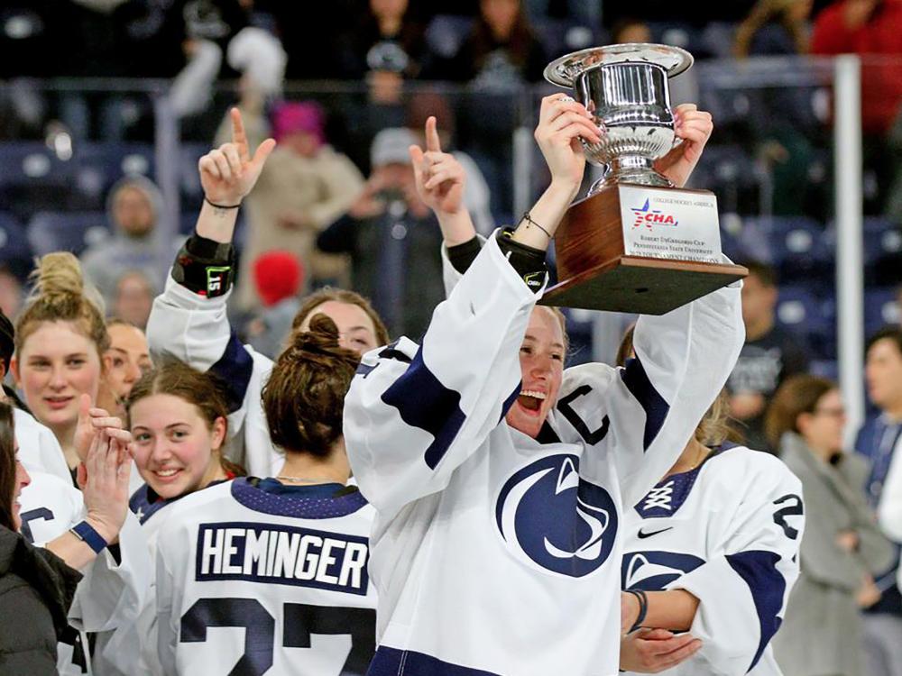 Rene Gangarosa with CHA trophy